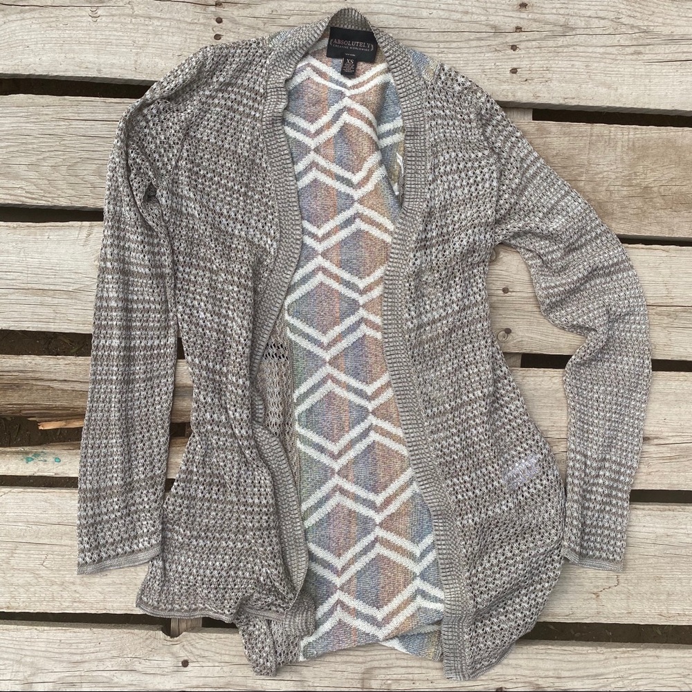 Absolutely Creative Worldwide brown cardigan XS - Picture 3 of 6
